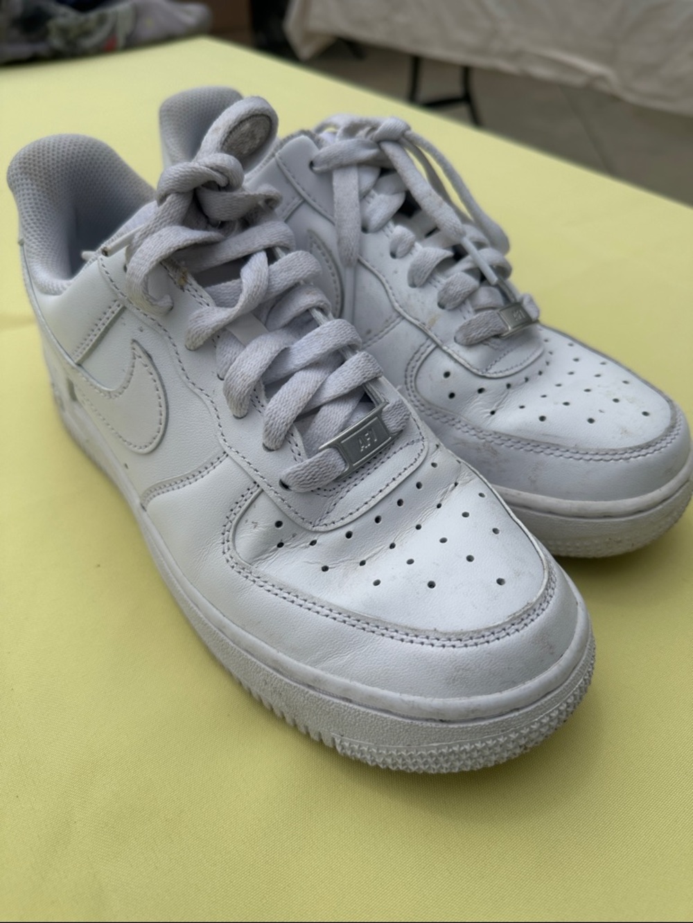 Nike White Low-Top Leather Sneakers